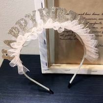 ins hot hair hoops birthday girl bright slice accessories birthday headhoops girl hair hoops