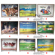 Mongolian felt painting Mongolia hanging paintings wool bronzed felt painting Inner Mongolia characteristic decoration painting bronzing painter residence ornament technique painting