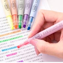 Able S731 fluorescent pen note pen coarse draw key color 6 color candy color pen mark pen coarse head pen student use