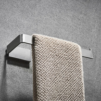 Punch-free towel rack 304 stainless steel towel ring hanging ring Towel rack solid bathroom pendant towel ring lengthened