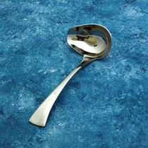 Creative personality 18 10 stainless steel sauce spoon 304 small soup spoon porridge spoon mini soup shell crooked mouth pouring spoon