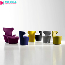 Flowers ten designer modern GRP Café Leisure Mini Pinebutterfly Chair Cloth Art Profiled Backrest Deck Chair