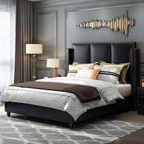 American Soft Bag Headboard Simple rivet Wing Beds Backrest Leather Art Villa Bed Screen Hotel headboard