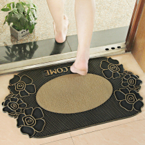 Door-to-door Rubber floor mat European-style entrance door carpet Bathroom kitchen non-slip doormat Rub soil Plastic floor mat