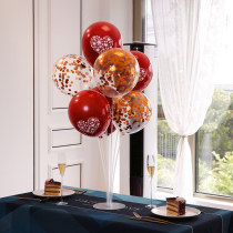 Wedding wedding room decorated with birthday opening decoration net red balloon stalk table floating stent boller