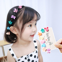Childrens hair accessories baby small grab clip baby hairpin girl Hyuna flower hairclip does not hurt hair girl headgear