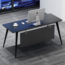 Three-liter office desk Large desk Supervisor desk Steel wood computer desk Manager desk Modern simple desk