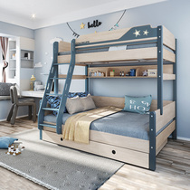 Colorful life children bunk bed bunk beds bunk bed function of bed solid wood mother both layers combined bed