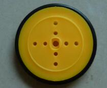 Large belt pulley black rubber ring tyre 40MM diameter tight fit 3MM 2MM shaft rubber wheel smart wheels