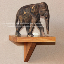 Yaku Loft Solid Wood Water Tru Willow Partition Wall Shelf Small Triple Angle Plate Shelf Set Objects Containing Personality Wall Decoration Gifts