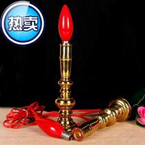 2021 Buddha LED for the Buddha lamp Kansai Gods lamp Guanyin lamp Electric candle lamp candle 5 inch pure copper light body electric wax