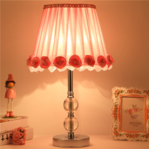 Crystal desk lamp bedroom bedside lamp warm romantic modern simple creative Nordic warm light wedding decorative lamp