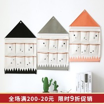 Now the simple fabric hanging painting Net red background wall home bedroom long decorative cloth living room tapestry vertical hanging cloth