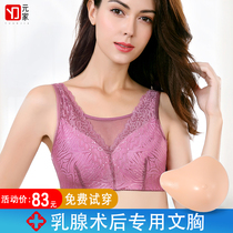 Post-mammary breast special bra 2-in-1 silicone fake breast female fake breast after excision bra underwear