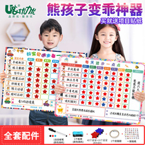 Youliyou childrens growth self-discipline table Reward stickers Home schedule Wall stickers Baby summer vacation Summer plan table Kindergarten learning planning class schedule Student good habit development table