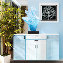 Modern abstract sculpture Hotel ornaments Soft assembly decoration Transparent artwork Entrance hall Corridor flowers bloom