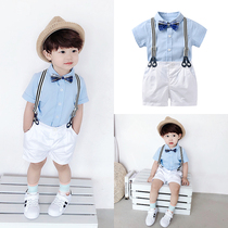 Boys small gown Summer baby gown for male child Playboy host birthday graduation 61 Performance summer