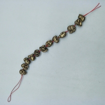 Antique Miscellaneous twelve Zodiac pendants small fortune pendants retro yellow twelve Zodiac bronze pendants