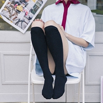 Japanese calf socks children grow tall and knee socks jk socks in socks female white black student long socks