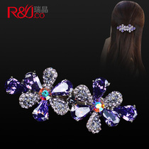 New hairclip hair card headgear Korean adult hair accessories rhinestone medium top clip horizontal clip small clip clip clip headgear