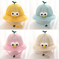 Baby hat Spring and autumn thin new born baby fisherman hat Cute princess female baby summer sun visor sun hat