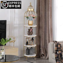 Nordic flower frame Net red bird cage shelf iron floor two-layer double layer flower plant indoor flower shelf household