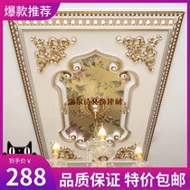 European lamp plate Lamp pool decoration Living room ceiling Gypsum lamp pool ceiling modeling line pvc lamp plate rectangular