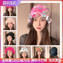 Swimming cap ladies long hair special fabric new fashion sunscreen comfortable breathable head large ear swimming cap