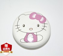 Pink KT Cat Handle Cartoon Cute Children Big Coat Cabinet Door Drawer Small Handle Round Single Grain Handle Ceramic Handle