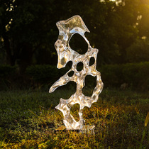 Eurostyle New Chinese Abstract Transparent Taihu Stone Hotel Aisle Lobby Boilerplate Room Living Room Artwork Swing