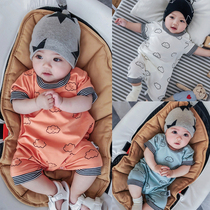 UK next kid baby one-piece newborn climbing clothes men and women baby short-sleeved romper bag fart clothes summer clothes