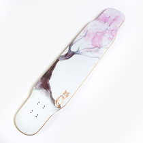 Rebirth longboard Meow board Beginner girl brush hip-hop dance board Professional longboard Meow 1 powder meow veneer surface