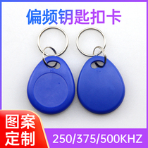 250 375 500khz Copy erasable keychain ID blank card Community access control elevator universal card