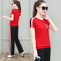 MODO summer suit new trendy European sports clothing suit female leisure Korean version loose fashion short-sleeved trousers two sets