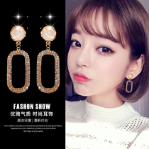 Korean net red sterling silver stud temperament high-grade sense earrings women 2021 new trend niche ear clip cold wind earrings