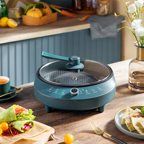 Bear electric cake pan electric cake stall home deepened large baking pan frying pan frying pan non-stick pan multi-function frying pan