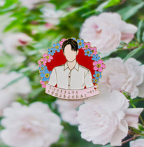 Xiao Zan around the same New Year single to meet the commemorative metal badge to support the brooch jewelry birthday gift female