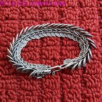Longce silver bracelet National style bracelet bracelet hand circle Miao silver bracelet jewelry original handmade retro old