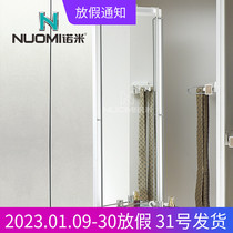 Nomi wardrobe dressing mirror damping push-pull fitting mirror cloakroom hidden rotating mirror wardrobe hardware accessories