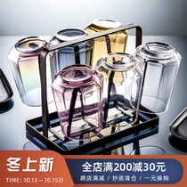 Colorful transparent glass simple Japanese Cup ins style Nordic home male fresh Moren Tea Cup Cup Female