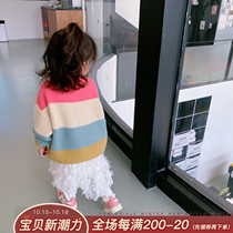 Girls sweater pullover 2019 New Baby foreign gas autumn and winter children mink velvet parent-child dress mother and daughter SS 80 yards