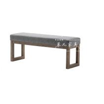 Nordic minimalist modern solid wood in door changing shoes stool Tailstool Cloth sofa Long stool Bench Clothing Shop Pedaling footrest