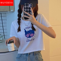 Cartoon Short Sleeve T-shirt Girl Summer Dress 2022 New Junior High School High School Students Cute Sweet And Casual Short blouses