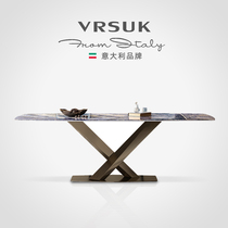 vrsuk italian brand rock plate table ideolar minimalist dinner table Nordic lavish dining table and chairs combined