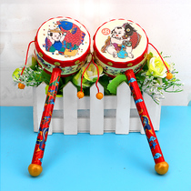 Dial Wave Drummer Baby Early Teach Rocking Drum Toy Girl Child Boy Presents Auspicious Color Clear Crisp Loud Gift