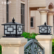 Villa Outdoor Column Headlights Full Copper access Wall Lamp Garden Outdoor Waterproof Yard Wall Lamp Door Column Lamp Wall Headlights