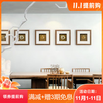 Moving housewarming gifts Chinese tea room hotel jade hanging painting hot pot restaurant pendant model room living room decoration painting
