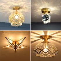 Full copper aisle light corridor light suction ceiling light entry door entry lamp door hall Xuanguan Lights led balcony lamp cloakroom lamp