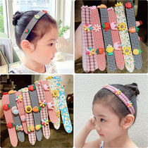 Girl Magic Sticker Hair Stirrup with female children Card Cards Little Girl Summer Liu Hai Stuck with Hair Accessories Hair Accessories Hair Accessories