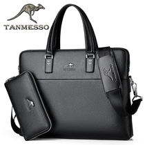 Musko Kangaroo male bag men's handbags handbags holding male briefcases male business shoulder bags soft leather leisure shoulder bags